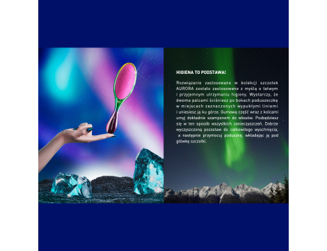 OLIVIA GARDEN DETANGLER M szczotka do rozczesywania | Aurora Blue Niebieska - 6