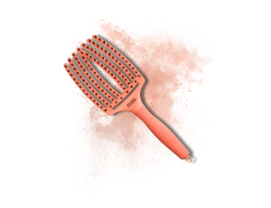OLIVIA GARDEN FINGERBRUSH COMBO L szczotka z włosiem dzika | Coral Koralowa - image 2