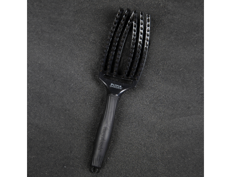 OLIVIA GARDEN FINGERBRUSH COMBO M szczotka z włosiem dzika | Black Onix - 4