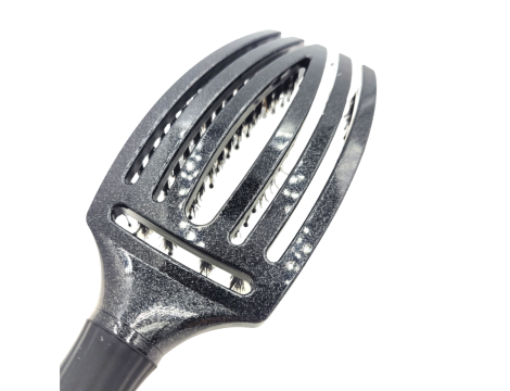 OLIVIA GARDEN FINGERBRUSH COMBO M szczotka z włosiem dzika | Black Onix - 3