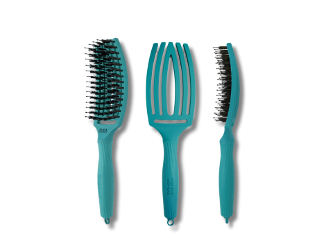 OLIVIA GARDEN FINGERBRUSH COMBO M szczotka z włosiem dzika | Blue Lagoon - 3