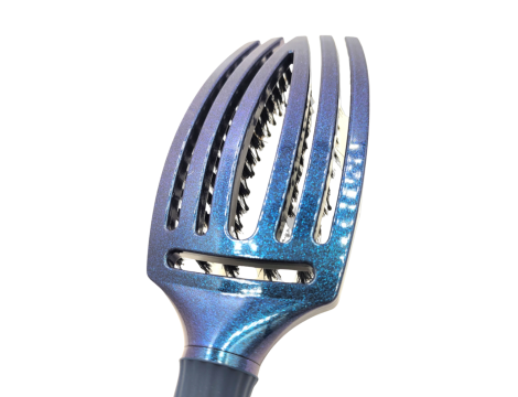 OLIVIA GARDEN FINGERBRUSH COMBO M szczotka z włosiem dzika | Blue Sapphire - 3