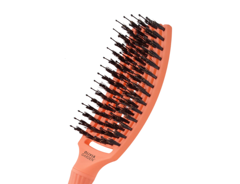OLIVIA GARDEN FINGERBRUSH COMBO M szczotka z włosiem dzika | Coral Koralowa - 3