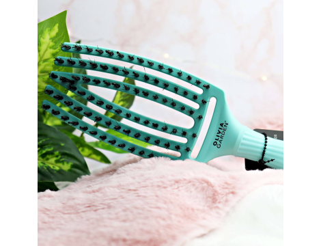 OLIVIA GARDEN FINGERBRUSH COMBO M szczotka z włosiem dzika | Fizzy Mint - 4