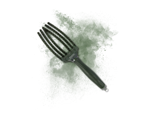 OLIVIA GARDEN FINGERBRUSH COMBO M szczotka z włosiem dzika | Green Emerald - image 2