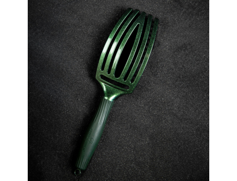 OLIVIA GARDEN FINGERBRUSH COMBO M szczotka z włosiem dzika | Green Emerald - 5