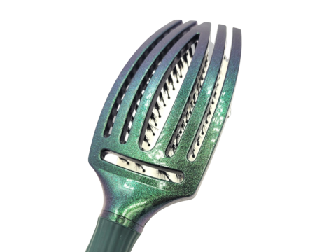 OLIVIA GARDEN FINGERBRUSH COMBO M szczotka z włosiem dzika | Green Emerald - 3