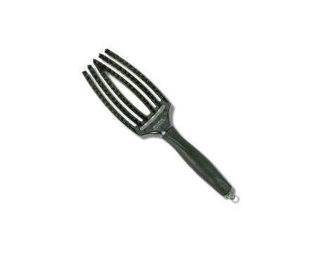 OLIVIA GARDEN FINGERBRUSH COMBO M szczotka z włosiem dzika | Green Emerald