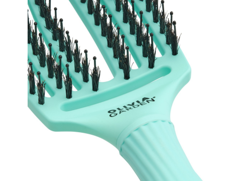 OLIVIA GARDEN FINGERBRUSH COMBO M szczotka z włosiem dzika | Mint Mięta - 4