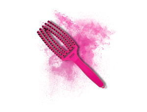 OLIVIA GARDEN FINGERBRUSH COMBO M szczotka z włosiem dzika | Neon Pink - image 2