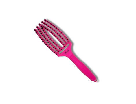 OLIVIA GARDEN FINGERBRUSH COMBO M szczotka z włosiem dzika | Neon Pink