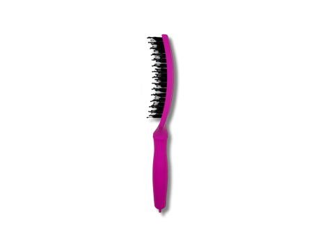 OLIVIA GARDEN FINGERBRUSH COMBO M szczotka z włosiem dzika | Neon Purple - 3