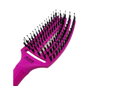 OLIVIA GARDEN FINGERBRUSH COMBO M szczotka z włosiem dzika | Neon Purple - 4