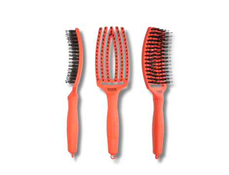 OLIVIA GARDEN FINGERBRUSH COMBO M szczotka z włosiem dzika | Orange Dream - 3