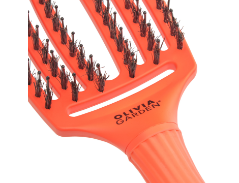 OLIVIA GARDEN FINGERBRUSH COMBO M szczotka z włosiem dzika | Orange Dream - 4