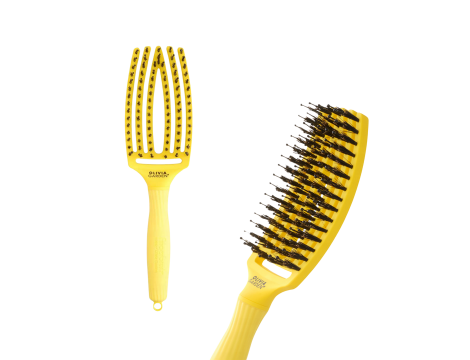 OLIVIA GARDEN FINGERBRUSH COMBO M szczotka z włosiem dzika | Sweet Lemonade - 3