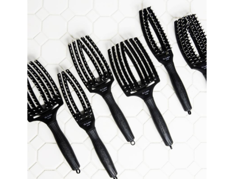 OLIVIA GARDEN FINGERBRUSH COMBO S szczotka z włosiem dzika | Black Czarna - 5