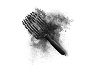 OLIVIA GARDEN FINGERBRUSH IONIC L szczotka do rozczesywania | Black Czarna - image 2