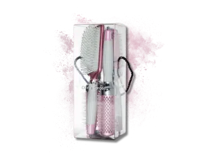 OLIVIA GARDEN NANO THERMIC zestaw szczotek płaska, 34, 44, 54 mm Róż 4 szt. - image 2