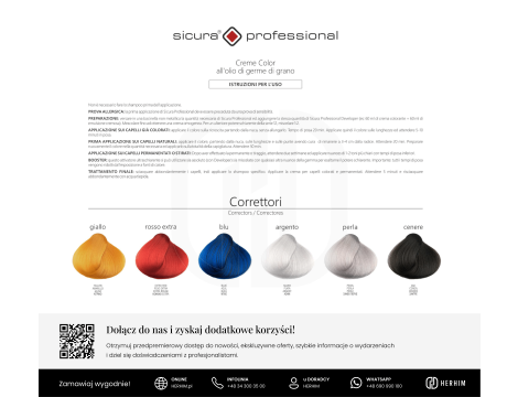 FAIPA ROMA SICURA PROFESSIONAL AKCESORIA Creme Color karta kolorów - 12