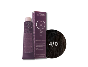 ALTER EGO MY COLOR trwała farba do włosów bez amoniaku 100 ml | 4/0