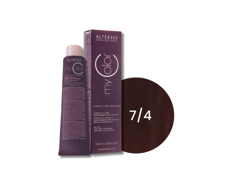 ALTER EGO MY COLOR trwała farba do włosów bez amoniaku 100 ml | 7/4