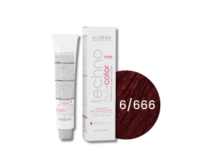ALTER EGO TECHNOFRUIT trwała farba do włosów z keratyną 100 ml | 6/666