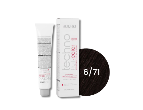 ALTER EGO TECHNOFRUIT trwała farba do włosów z keratyną 100 ml | 6/71