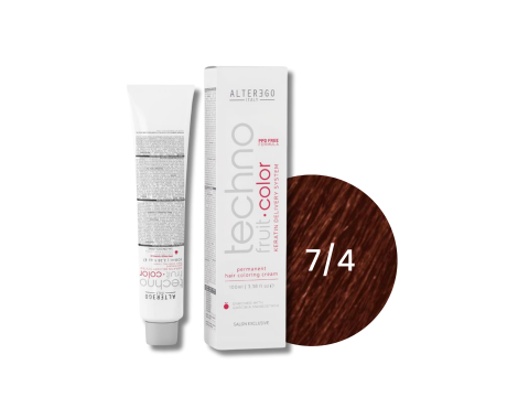 ALTER EGO TECHNOFRUIT trwała farba do włosów z keratyną 100 ml | 7/4