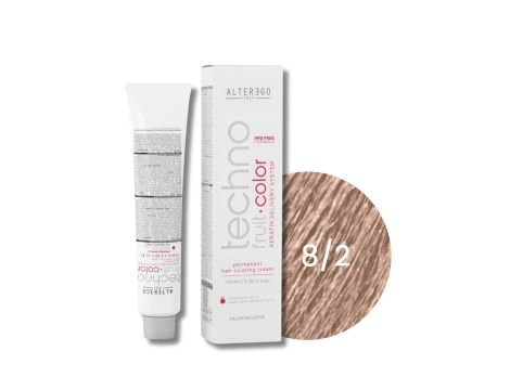 ALTER EGO TECHNOFRUIT trwała farba do włosów z keratyną 100 ml | 8/2
