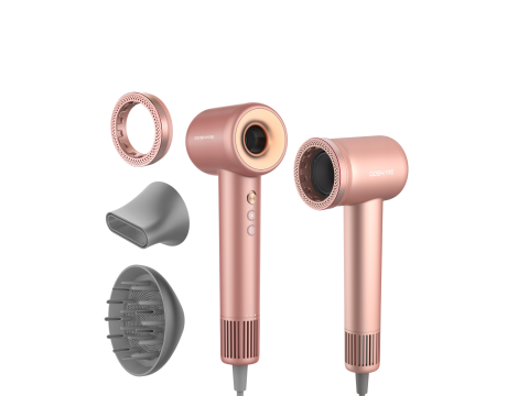 COSHARE HD10E SuperFlow1 PRO suszarka do włosów 1600W + ION | Różowe Złoto - 2