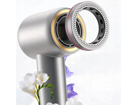 COSHARE HD10E SuperFlow1 PRO suszarka do włosów 1600W + ION | Srebrna - 4