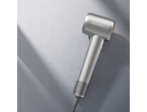 COSHARE HD10E SuperFlow1 suszarka do włosów 1600W + ION | Srebrna - 5