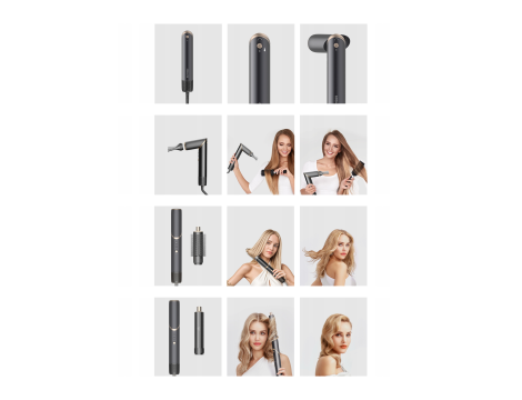 COSHARE HS30E InStyle multifunkcyjna suszarka do włosów 1000W | Kremowa - 5