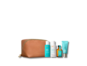 MOROCCANOIL Hydration zestaw podróżny w beżowej kosmetyczce | Nawilżenie