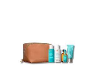 MOROCCANOIL Hydration zestaw podróżny w beżowej kosmetyczce | Nawilżenie