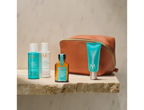 MOROCCANOIL Hydration zestaw podróżny w beżowej kosmetyczce | Nawilżenie - 3