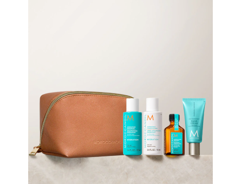 MOROCCANOIL Hydration zestaw podróżny w beżowej kosmetyczce | Nawilżenie - 5