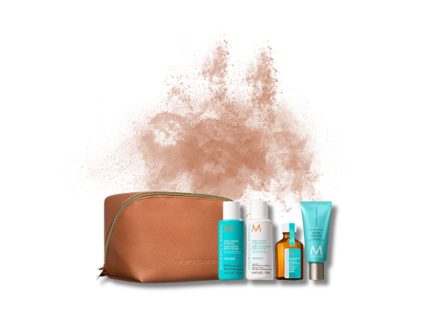 MOROCCANOIL Volume zestaw podróżny w beżowej kosmetyczce | Objętość - 2