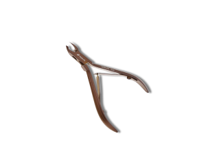 PROGLINE cążki do skórek tytanowe karmelowe mat 10cm ostrze 3mm | CN704.STR