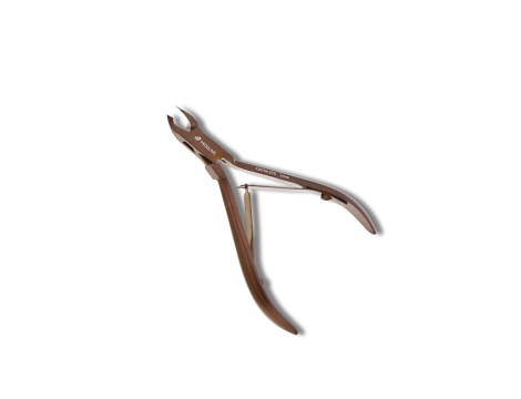 PROGLINE cążki do skórek tytanowe karmelowe mat 10cm ostrze 3mm | CN704.STR