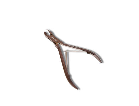 PROGLINE cążki do skórek tytanowe karmelowe mat 10cm ostrze 5mm | CN704.STR