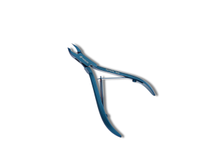PROGLINE cążki do skórek tytanowe niebieskie m. 10cm ostrze 3mm | CN704.STB