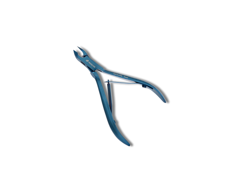 PROGLINE cążki do skórek tytanowe niebieskie m. 10cm ostrze 5mm | CN704.STB