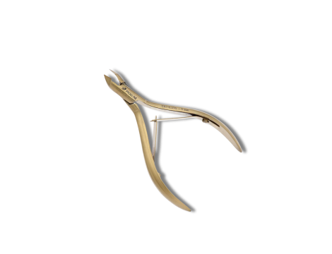 PROGLINE cążki do skórek tytanowe złote mat 10cm ostrze 5mm | CN116.STG