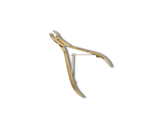 PROGLINE cążki do skórek tytanowe złote mat 10cm ostrze 5mm | CN704.STG