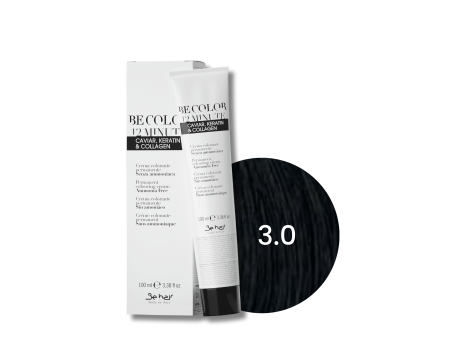 BE HAIR BE COLOR 12 MINUTE farba do włosów bez amoniaku 100 ml | 3.0