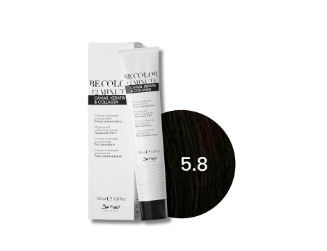BE HAIR BE COLOR 12 MINUTE farba do włosów bez amoniaku 100 ml | 5.8