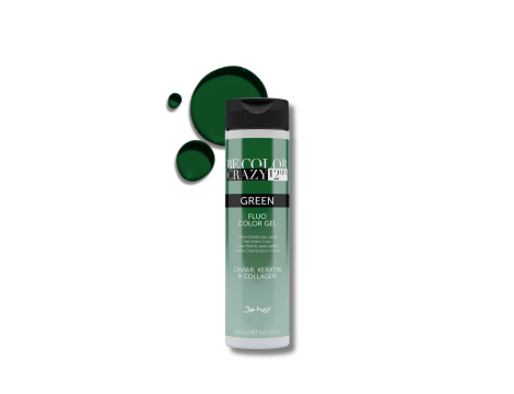 BE HAIR BE COLOR CRAZY bezpośrednia żelowa farba toner 150 ml | Green - 2