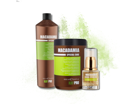 KAYPRO MACADAMIA zestaw | szampon 1000 ml + odżywka 1000 ml + serum 20 ml - 2